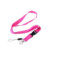 5/8″ Polyester Lanyard With Plastic Buckle Release And Phone Attachment WPSK6062
