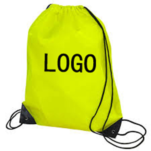 Polyester Sports Drawstring Backpack With Triangular Plate Sewn WPSK6078