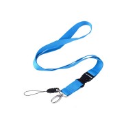 5/8″ Polyester Lanyard With Plastic Buckle Release And Phone Attachment WPSK6062