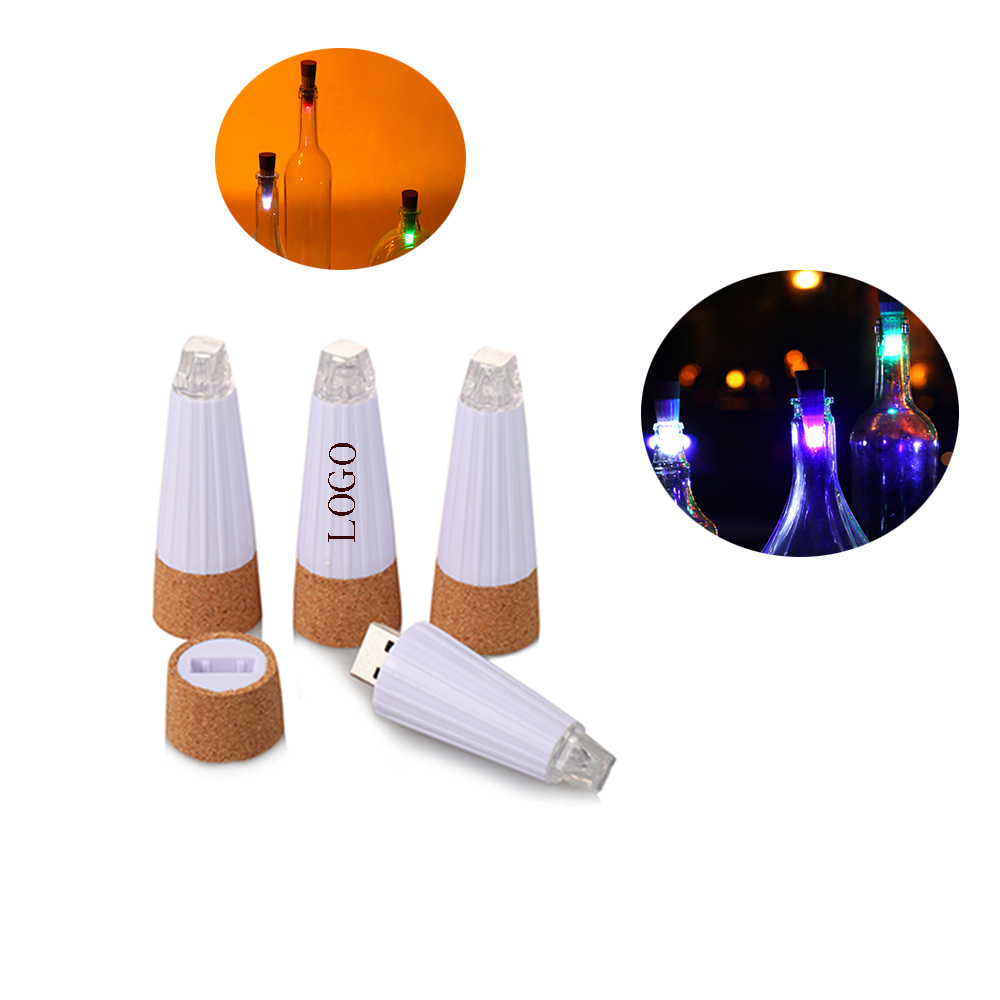 LED Wine Bottle Stopper Cork Light Up WPZL8035