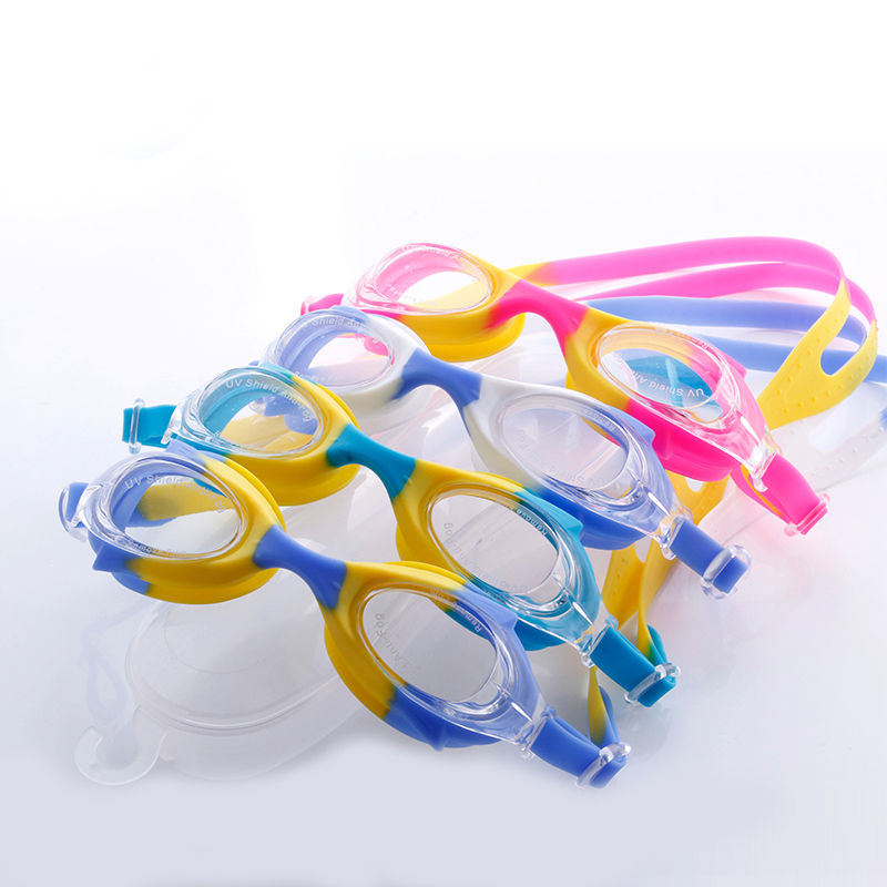 Anti-fog colorful Swim Goggles For Kids WPZL8043