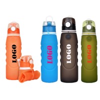 26 OZ Leak Proof Folding Silicone Water Bottle WPZL8116