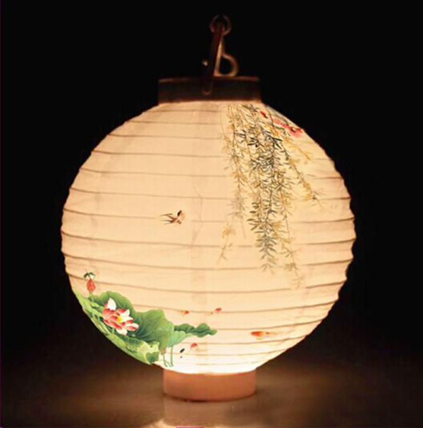 8 Inach Printable LED Paper lantern WPZL7101