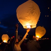 Oval Paper Sky Lanterns WPZL7107