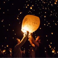 Oval Paper Sky Lanterns WPZL7107