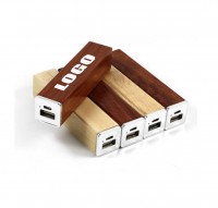 3000mAh Square Wooden Power Bank WPZL165