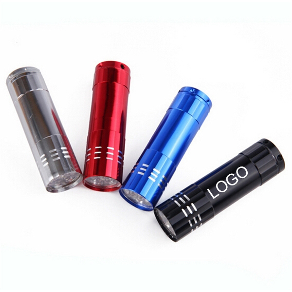 9 LED Pocket Aluminum Flashlight  WPKW194