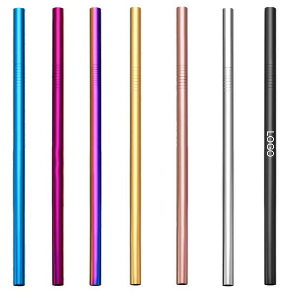 Colored Stainless Steel Straight Straw   WPKW198