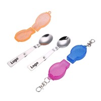 Travel Folding Stainless Steel Scoop with Case WPRQ9069