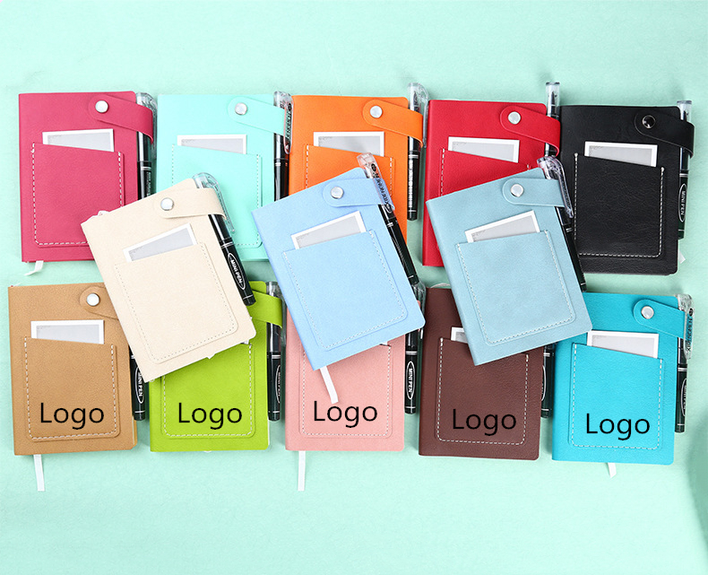 PU leather Promo Write Notebook with pen WPRQ9089