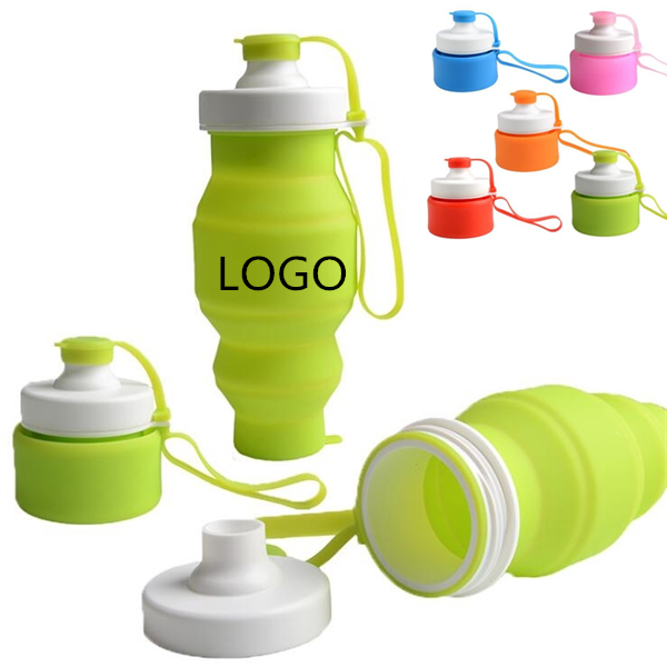 Folding Sports Cup Silicone Bottle WPRQ9108