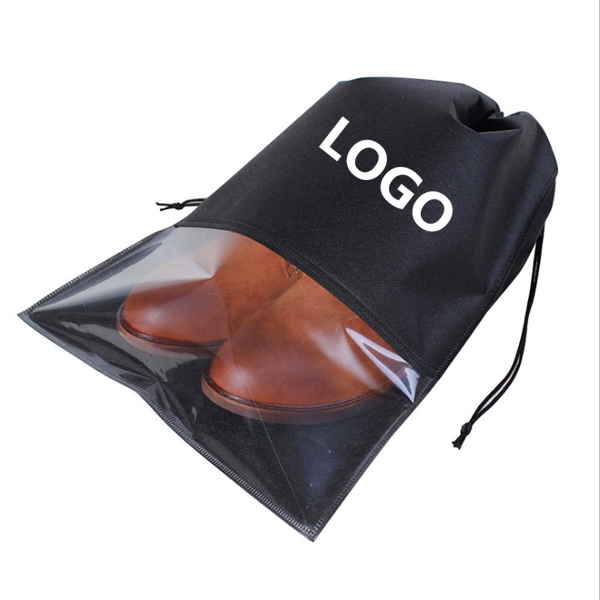 Travel Drawstring Clear PVC Visible Shoe Bag WPRQ9113