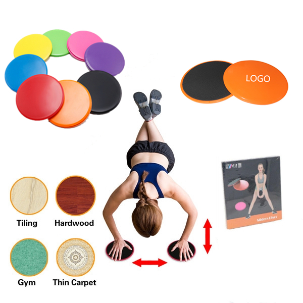 Yoga Dual Sided Fitness Gliding Discs WPRQ9152