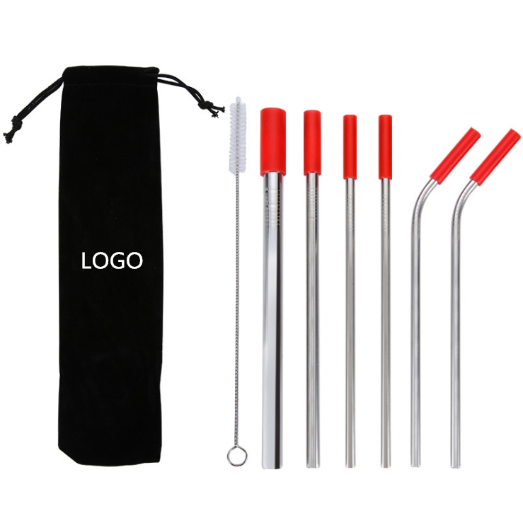 Stainless Steel Smoothie Straws 7pcs Kit WPRQ9155