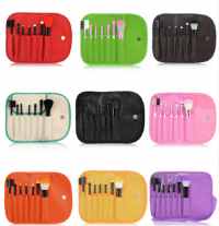 7PCS Cosmetic Makeup Brush Kit with Pouch WPRQ9158