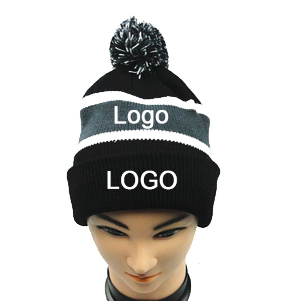 Knit Beanie W/ Pom Pom WPAL060