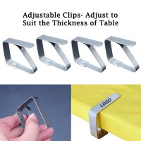 Plain Stainless Steel Table Cloth Clips WPAZ038