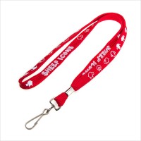 3/8” Silkscreen Tubular Lanyard With J Hook WPAZ083