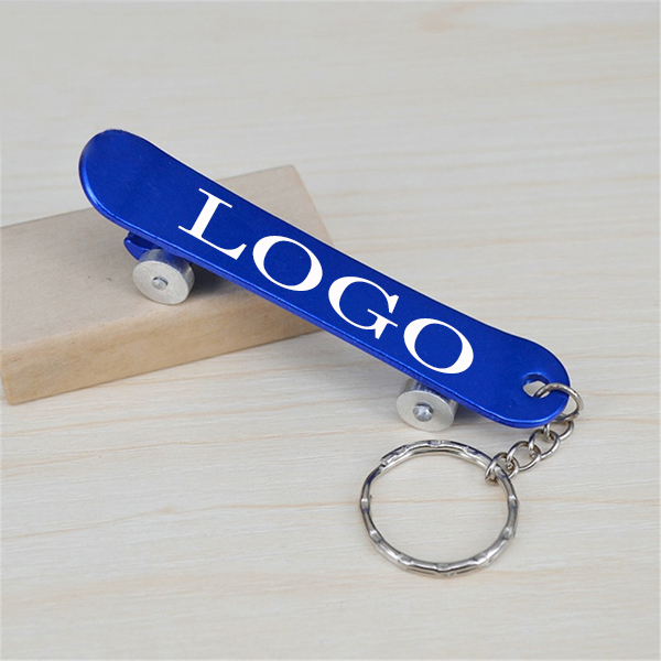 Skateboard Shape Bottle Opener Sports Keychains WPCL8024