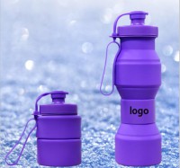 Silicone Sports Folding Water Bottle WPEH7010