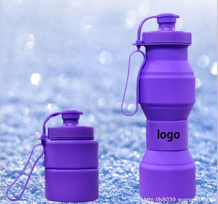 Silicone Sports Folding Water Bottle WPEH7010