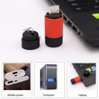 Mini Torch USB Rechargable Key chain with Flashlight WPES8006