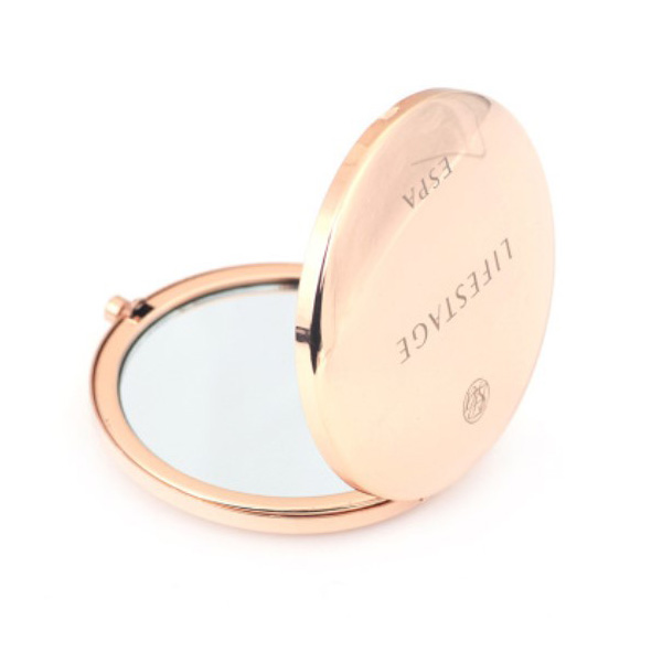 Foldable Rose Gold Makeup Compact Mirror WPES8072