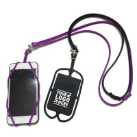 Silicone Cell Phone Wallet With Lanyard WPHZ004