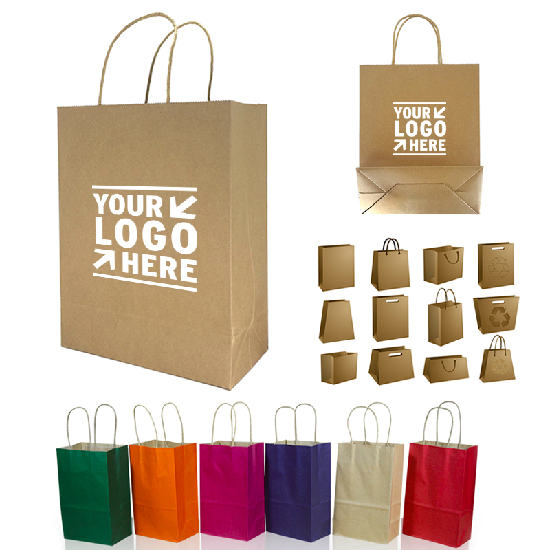 Natural Kraft Paper Shopper Tote Bag WPHZ020