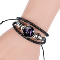 Layered Woven Leather Bracelet  WPJC9010