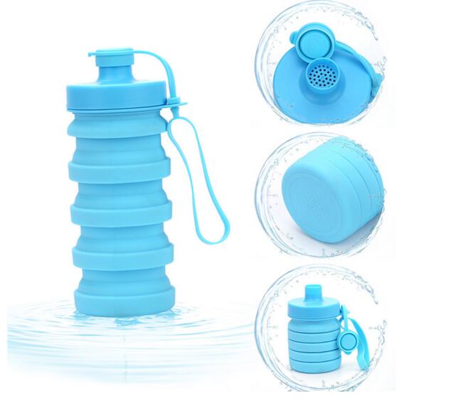 Collapsible Folding Silicone Water Bottle WPJL8030