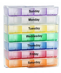 7 Day 4 Times a Day Pill Box Organizer WPJL8069