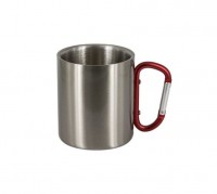 Stainless Steel Mug with Carabiner Handle WPJL8115