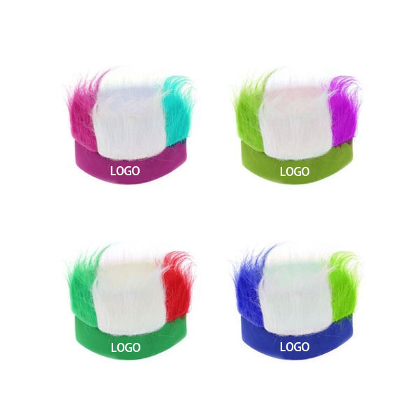 Colorful Fan Wig For Sports And Festivals WPKW134