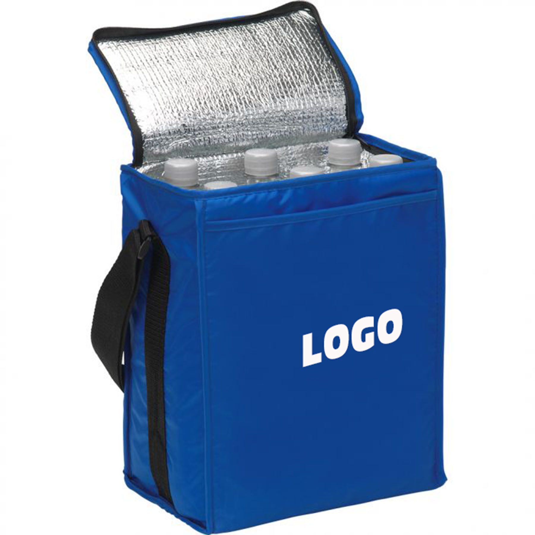 600D Polyester Zippered Cooler – 6 Can  WPLC20007