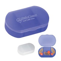 3-Compartment Oval-Shaped Pill Holder WPLS8003