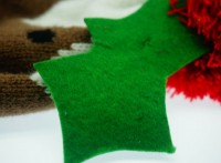 Christmas Knitted Beanie with Pom Jacquard WPSK7008