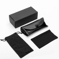 Black PU Leather Sunglasses Case WPJJ005