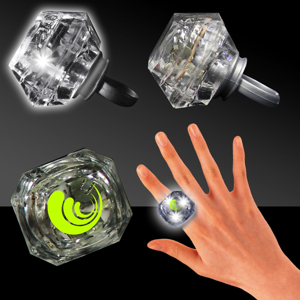Light Up Diamond Rings WPJL9022